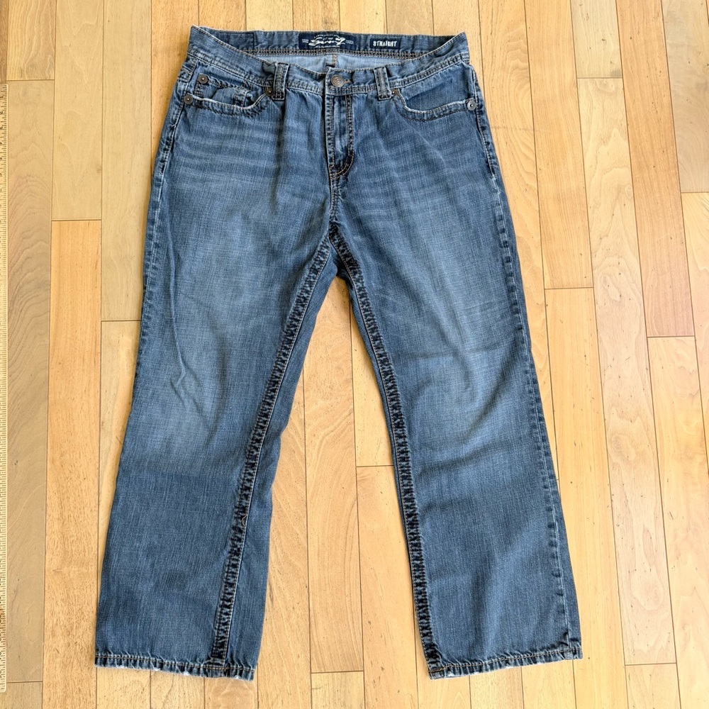 Seven7 Jeans Men’s Size 36x28 Straight Fit Premium Denim‎ Blue Zip Fly